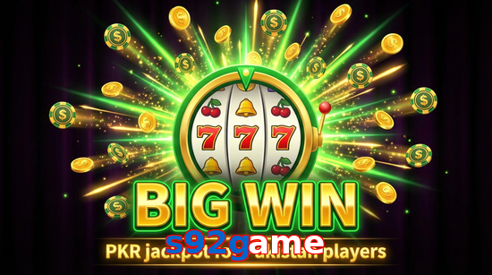 Big win animation on S92game slot game